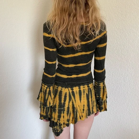Unique asymmetrical hippie/grungy/cottage-core dress! - Picture 5 of 5